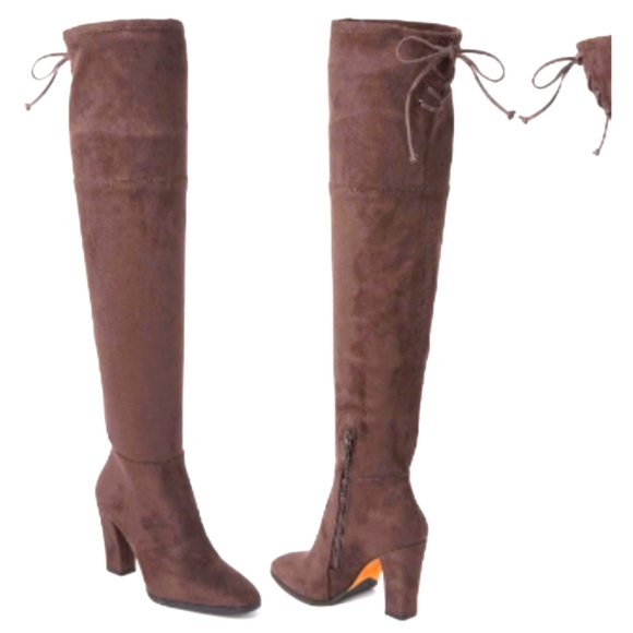 NWT VINCE CAMUTO TAPLEY OVER-THE-KNEE Boots, Dark Grey, sz 9 - Picture 1 of 6